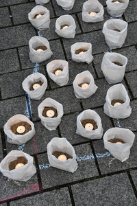 Fridays for Future Lichteraktion in Berlin