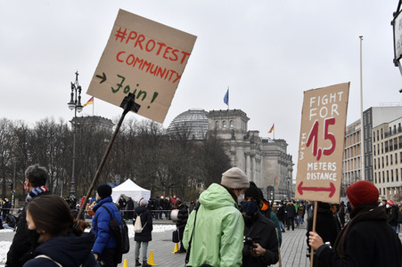 Fridays for Future Lichteraktion in Berlin