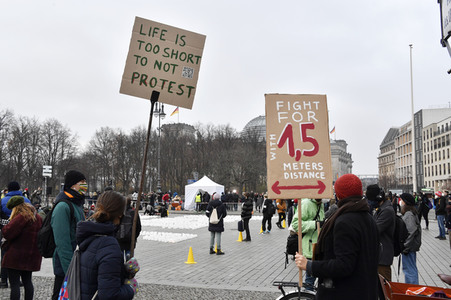 Fridays for Future Lichteraktion in Berlin