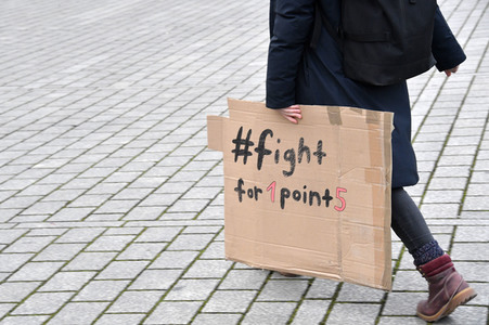 Fridays for Future Lichteraktion in Berlin