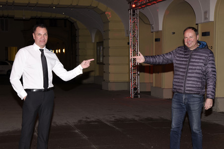 Fototermin mit Dave Kaufmann und Bernhard Ullrich in München