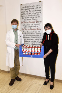 Schokonikolaus-Aktion mit Uschi Ackermann in München