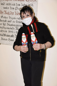 Schokonikolaus-Aktion mit Uschi Ackermann in München