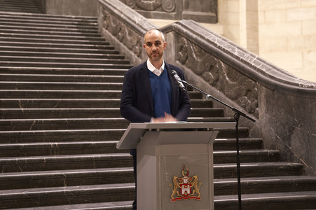Übergabe des Friedenslichts in Hannover