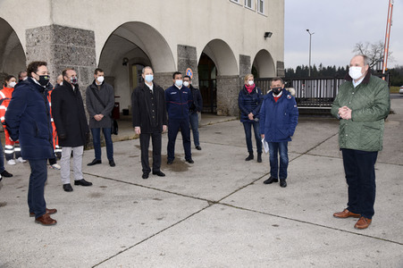 Pressebesichtigung des Impfzentrum Haar
