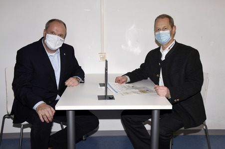 Pressebesichtigung des Impfzentrum Haar