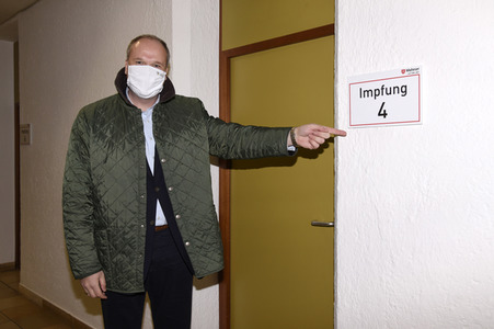 Pressebesichtigung des Impfzentrum Haar