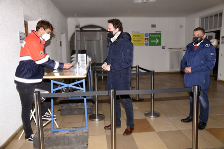 Pressebesichtigung des Impfzentrum Haar