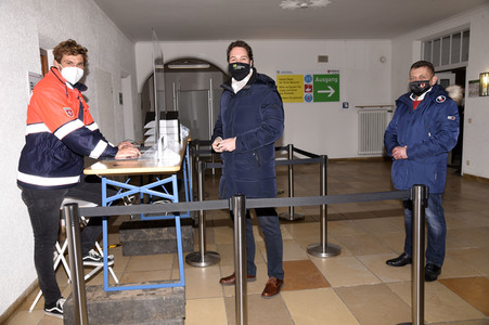 Pressebesichtigung des Impfzentrum Haar