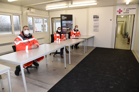 Pressebesichtigung des Impfzentrums Unterschleißheim