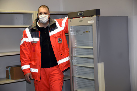 Pressebesichtigung des Impfzentrums Unterschleißheim