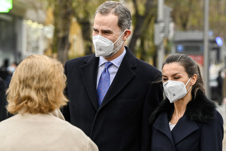 Denkmal für Corona Opfer in Madrid