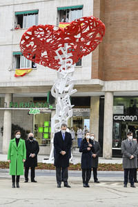 Denkmal für Corona Opfer in Madrid