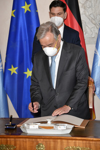 Bundespräsident Steinmeier empfängt Antonio Guterres in Berlin