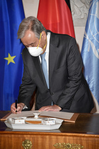 Bundespräsident Steinmeier empfängt Antonio Guterres in Berlin