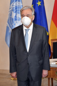 Bundespräsident Steinmeier empfängt Antonio Guterres in Berlin