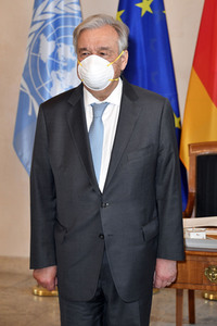 Bundespräsident Steinmeier empfängt Antonio Guterres in Berlin