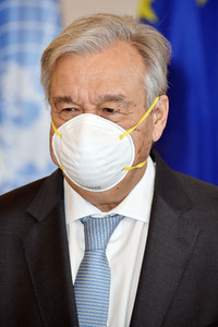 Bundespräsident Steinmeier empfängt Antonio Guterres in Berlin