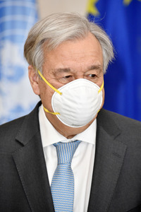 Bundespräsident Steinmeier empfängt Antonio Guterres in Berlin