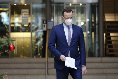 Pressekonferenz mit Jens Spahn in Berlin