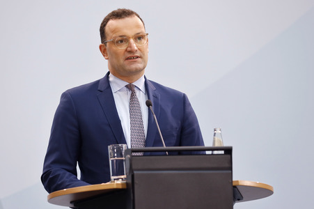 Pressekonferenz mit Jens Spahn in Berlin