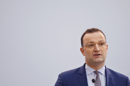 Pressekonferenz mit Jens Spahn in Berlin