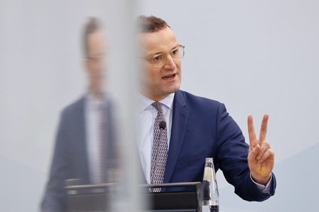 Pressekonferenz mit Jens Spahn in Berlin