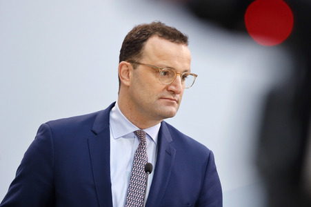 Pressekonferenz mit Jens Spahn in Berlin