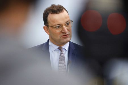 Pressekonferenz mit Jens Spahn in Berlin