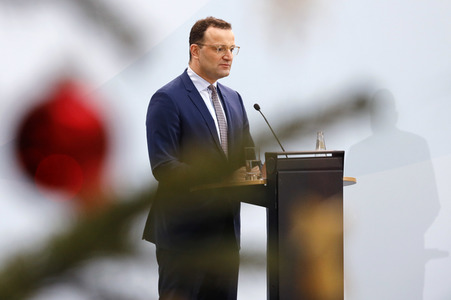 Pressekonferenz mit Jens Spahn in Berlin