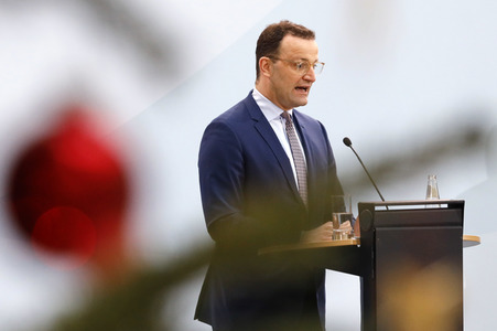 Pressekonferenz mit Jens Spahn in Berlin