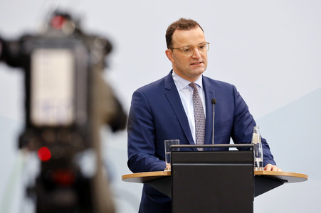 Pressekonferenz mit Jens Spahn in Berlin