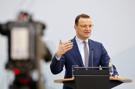 Pressekonferenz mit Jens Spahn in Berlin