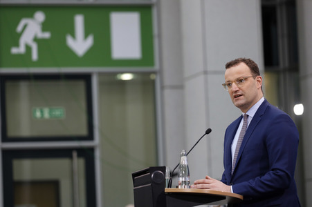 Pressekonferenz mit Jens Spahn in Berlin