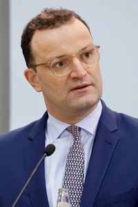 Pressekonferenz mit Jens Spahn in Berlin