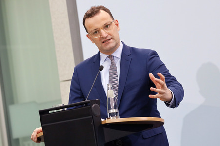 Pressekonferenz mit Jens Spahn in Berlin