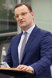 Pressekonferenz mit Jens Spahn in Berlin