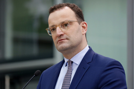 Pressekonferenz mit Jens Spahn in Berlin