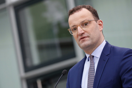 Pressekonferenz mit Jens Spahn in Berlin