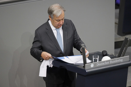 Rede von UN-Generalsekretär Guterres vor dem Deutschen Bundestag in Berlin