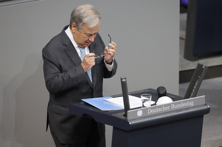 Rede von UN-Generalsekretär Guterres vor dem Deutschen Bundestag in Berlin