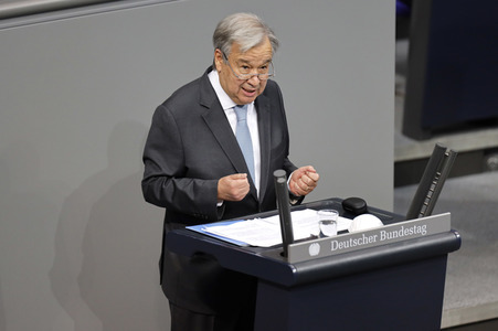 Rede von UN-Generalsekretär Guterres vor dem Deutschen Bundestag in Berlin