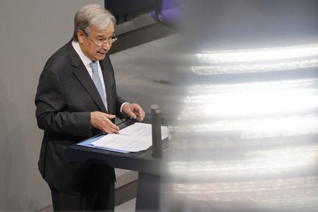 Rede von UN-Generalsekretär Guterres vor dem Deutschen Bundestag in Berlin