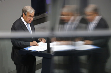 Rede von UN-Generalsekretär Guterres vor dem Deutschen Bundestag in Berlin