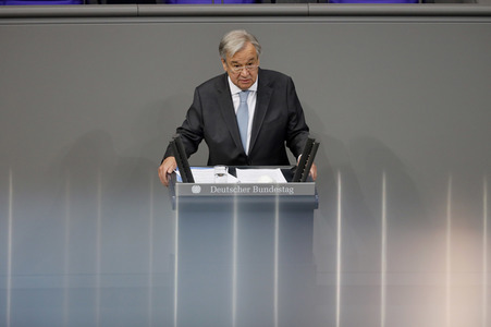 Rede von UN-Generalsekretär Guterres vor dem Deutschen Bundestag in Berlin