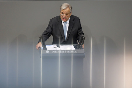 Rede von UN-Generalsekretär Guterres vor dem Deutschen Bundestag in Berlin
