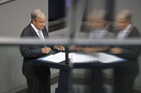 Rede von UN-Generalsekretär Guterres vor dem Deutschen Bundestag in Berlin