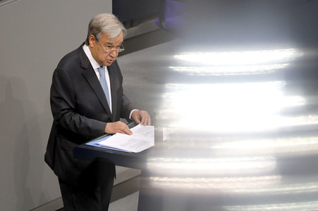 Rede von UN-Generalsekretär Guterres vor dem Deutschen Bundestag in Berlin