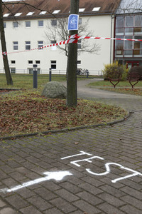 Corona-Schnelltest-Station in Halle (Saale)