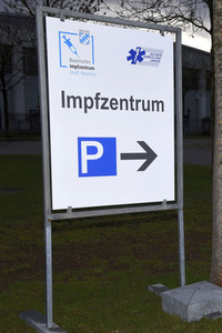 Impfzentrum in der Messe München
